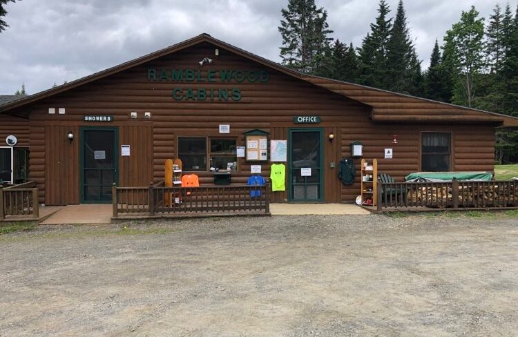 Rustic lodge office and store